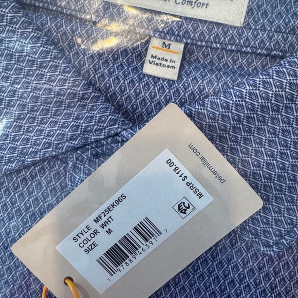 Peter Millar Light Blue Polo Shirt - Picture 4 of 4